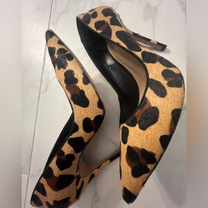 Faux Leopard heels